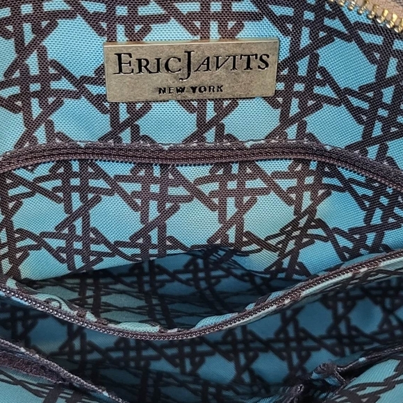 ERIC JAVITS  Dome Zip Latte Handbag - Picture 11 of 16